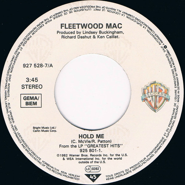 Fleetwood Mac - Hold Me 3 Fleetwood Mac - Hold Me