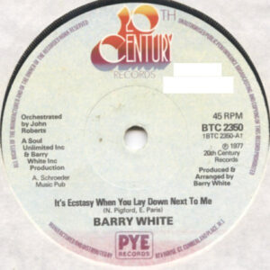 Barry White - It's Ecstasy When You Lay Down Next To Me