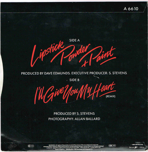 Shakin' Stevens - Lipstick Powder And Paint 2 Shakin' Stevens - Lipstick Powder And Paint