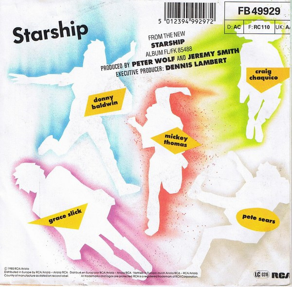 Starship (2) - We Built This City 2 Starship (2) - We Built This City