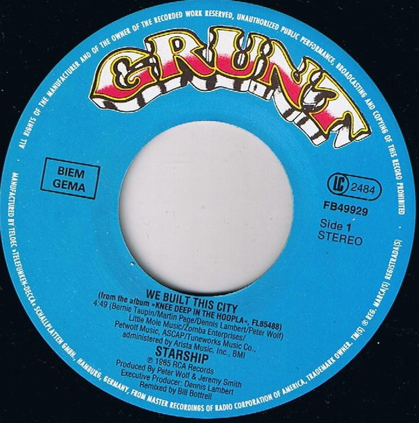 Starship (2) - We Built This City 3 Starship (2) - We Built This City