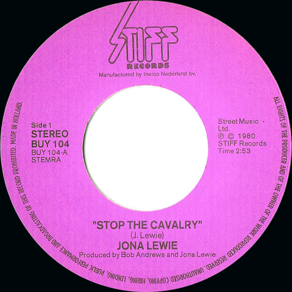 Jona Lewie - Stop The Cavalry 3 Jona Lewie - Stop The Cavalry