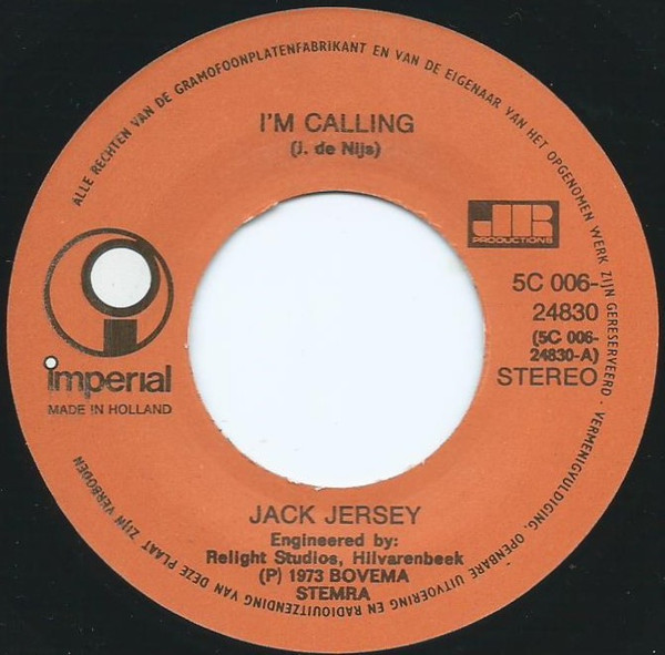 Jack Jersey - I'm Calling 3 Jack Jersey - I'm Calling