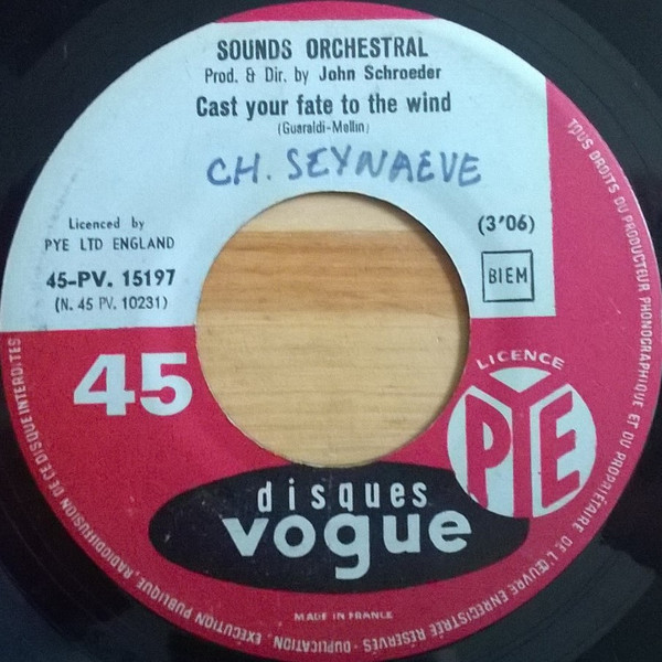 Sounds Orchestral - Cast Your Fait To The Wind / To Wendy With Love 1 Sounds Orchestral - Cast Your Fait To The Wind / To Wendy With Love