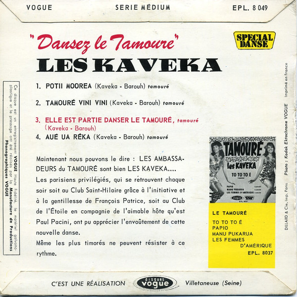 Les Kaveka - Dansez Le Tamouré 2 Les Kaveka - Dansez Le Tamouré