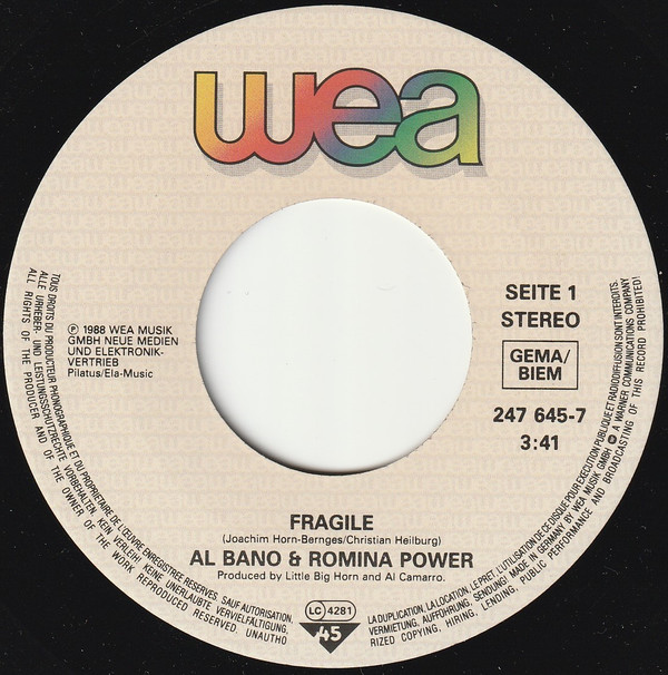 Al Bano & Romina Power - Fragile 3 Al Bano & Romina Power - Fragile