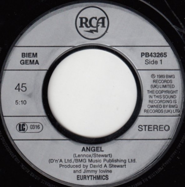 Eurythmics - Angel 3 Eurythmics - Angel