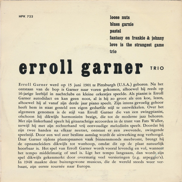 Erroll Garner Trio - Erroll Garner 2 Erroll Garner Trio - Erroll Garner