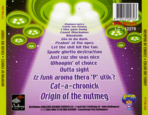 Weapon Of Choice - Color Me Funky 2 Weapon Of Choice - Color Me Funky