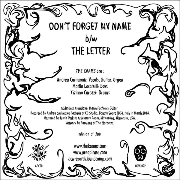The Kaams - Don't Forget My Name 2 The Kaams - Don't Forget My Name