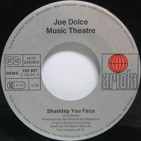 Joe Dolce Music Theatre - Shaddap You Face 2 Joe Dolce Music Theatre - Shaddap You Face