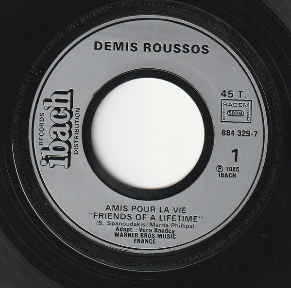 Demis Roussos - Amis Pour La Vie 3 Demis Roussos - Amis Pour La Vie