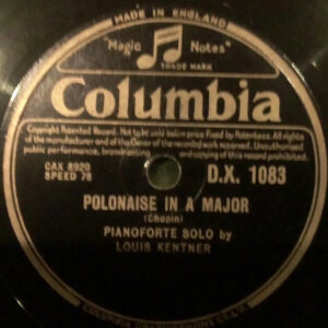 Louis Kentner - Polonaise In A Major / Etude In C Minor