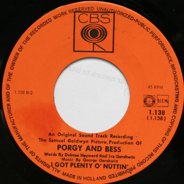 Unknown Artist - Porgy And Bess Original Sound Track 3 Unknown Artist - Porgy And Bess Original Sound Track