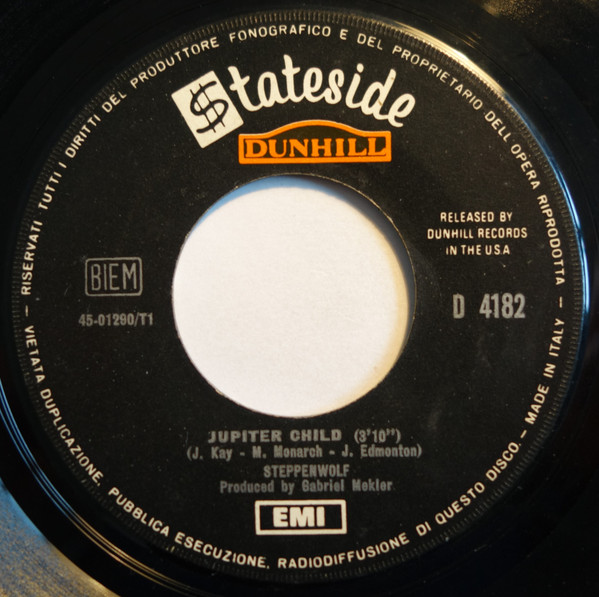 Steppenwolf - Jupiter Child / She'll Be Better 3 Steppenwolf - Jupiter Child / She'll Be Better