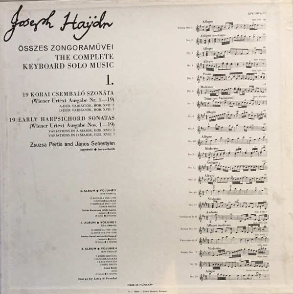 Joseph Haydn - The Complete Keyboard Solo Music 1. 2 Joseph Haydn - The Complete Keyboard Solo Music 1.