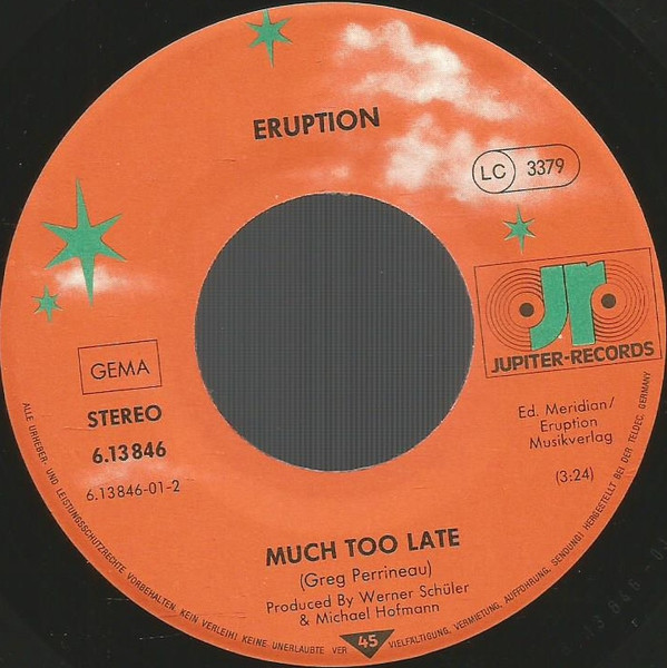 Eruption (4) - I Can't Help Myself / It's The Same Old Song 3 Eruption (4) - I Can't Help Myself / It's The Same Old Song