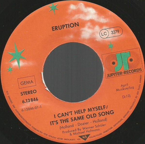 Eruption (4) - I Can't Help Myself / It's The Same Old Song 2 Eruption (4) - I Can't Help Myself / It's The Same Old Song