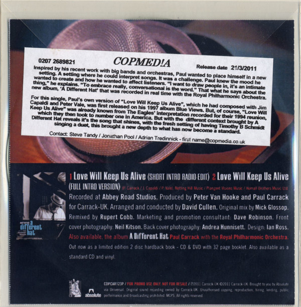 Paul Carrack - Love Will Keep Us Alive 2 Paul Carrack - Love Will Keep Us Alive