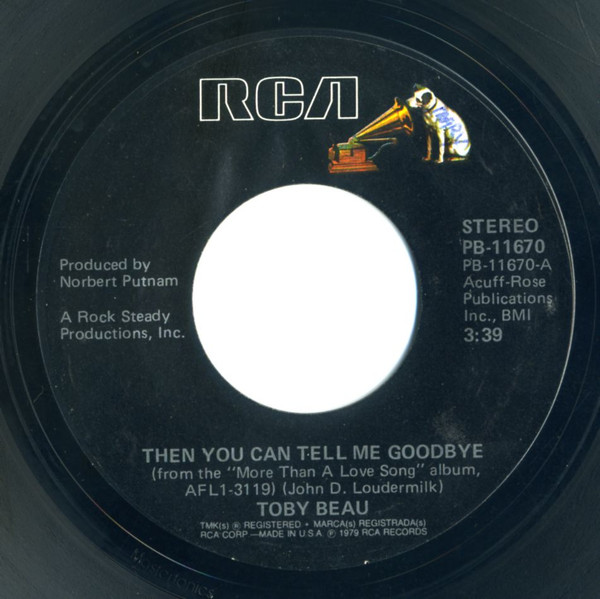 Toby Beau - Then You Can Tell Me Goodbye 1 Toby Beau - Then You Can Tell Me Goodbye