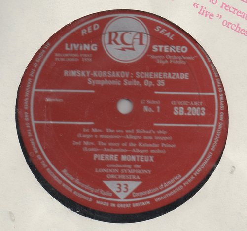 Pierre Monteux - Scheherazade Op. 35 2 Pierre Monteux - Scheherazade Op. 35
