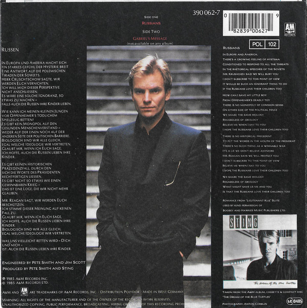 Sting - Russians 2 Sting - Russians