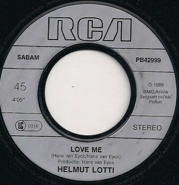 Helmut Lotti - Love Me / Kom Nu 3 Helmut Lotti - Love Me / Kom Nu