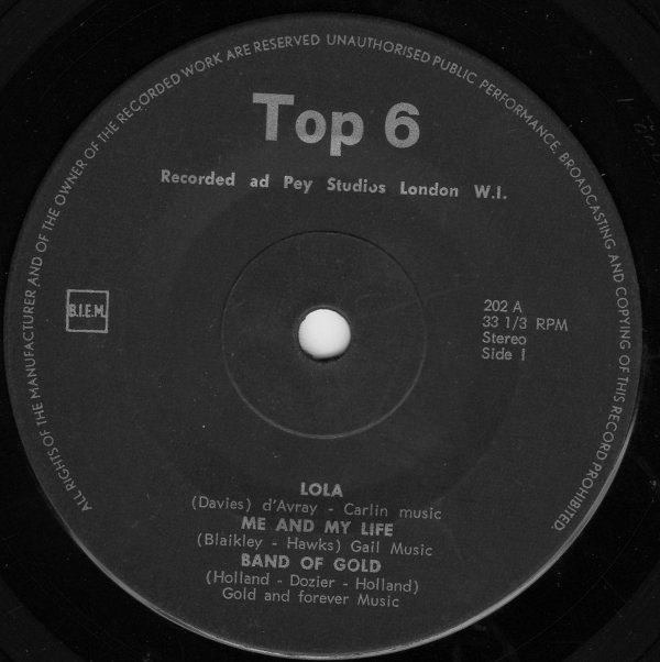 Various - 6 Top Hits From England 2 Various - 6 Top Hits From England