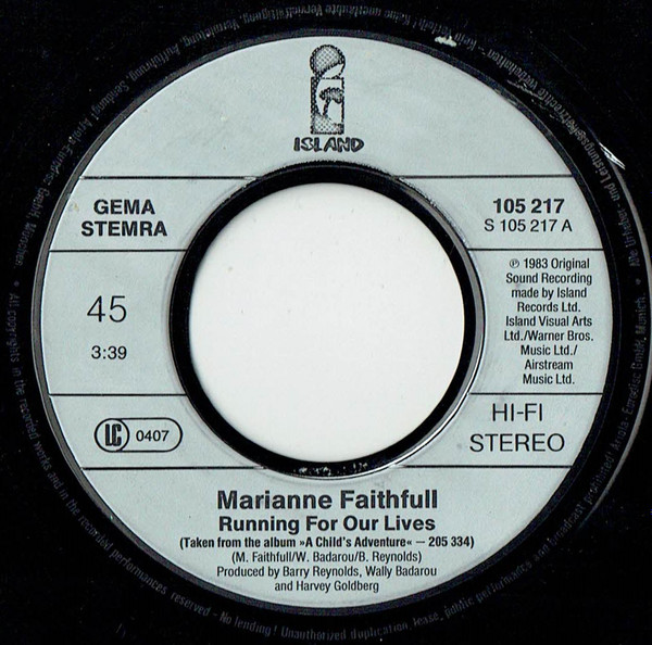 Marianne Faithfull - Running For Our Lives 3 Marianne Faithfull - Running For Our Lives