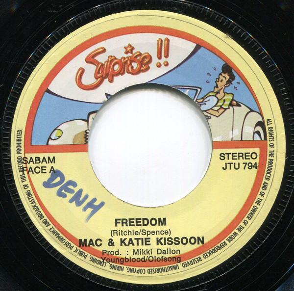 Mac And Katie Kissoon - Freedom / Schoolgirl Notion 3 Mac And Katie Kissoon - Freedom / Schoolgirl Notion
