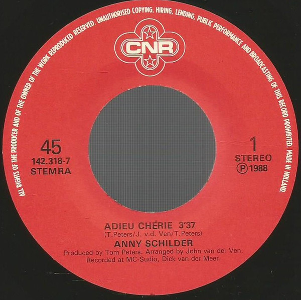 Anny Schilder - Adieu Chérie 3 Anny Schilder - Adieu Chérie