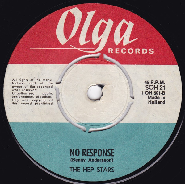The Hep Stars - Sunny Girl C/W No Response 3 The Hep Stars - Sunny Girl C/W No Response