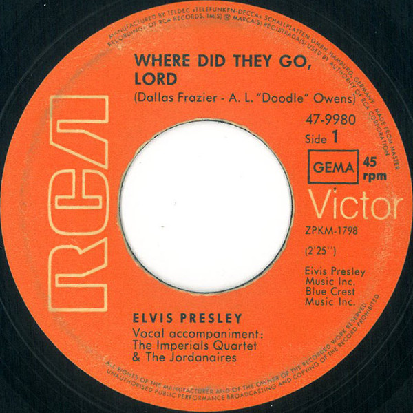 Elvis Presley - Where Did They Go, Lord 3 Elvis Presley - Where Did They Go, Lord