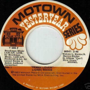 Lionel Richie - Penny Lover / Can't Slow Down