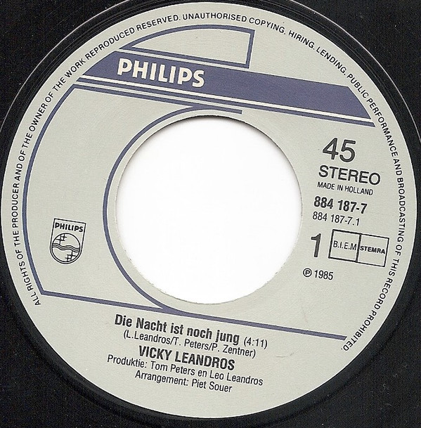 Vicky Leandros - Die Nacht Ist Noch Jung 3 Vicky Leandros - Die Nacht Ist Noch Jung