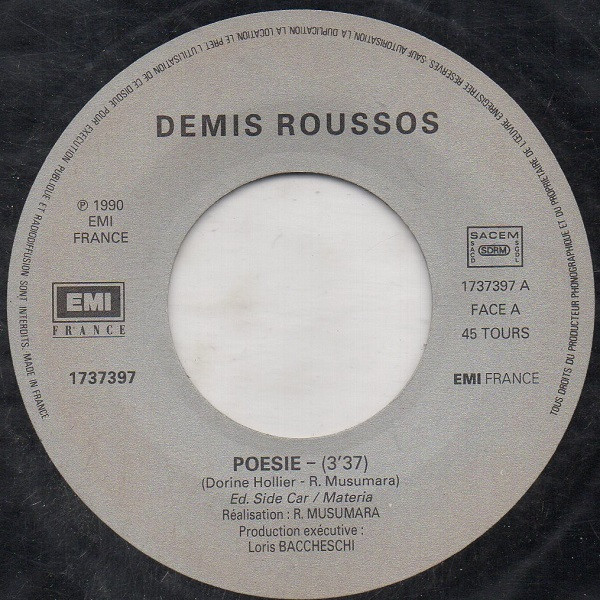 Demis Roussos - Poésie 3 Demis Roussos - Poésie