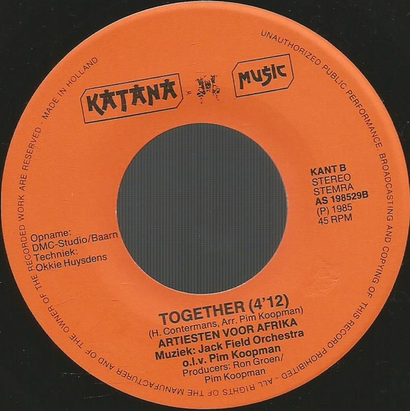 Artiesten Voor Afrika - Samen/Together 4 Artiesten Voor Afrika - Samen/Together