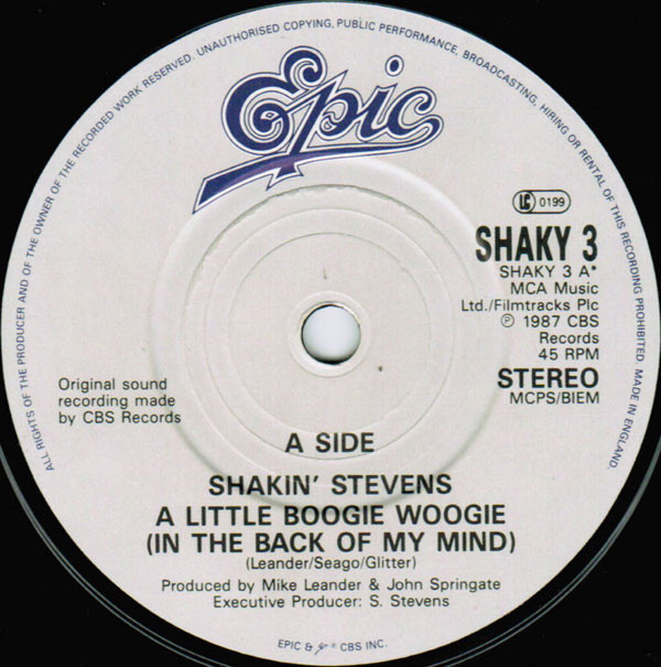 Shakin' Stevens - A Little Boogie Woogie (In The Back Of My Mind) 3 Shakin' Stevens - A Little Boogie Woogie (In The Back Of My Mind)