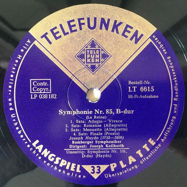 Joseph Haydn - Symphonie Nr. 85 B-dur La Reine / Symphonie Nr. 101 D-dur Die Uhr 3 Joseph Haydn - Symphonie Nr. 85 B-dur La Reine / Symphonie Nr. 101 D-dur Die Uhr