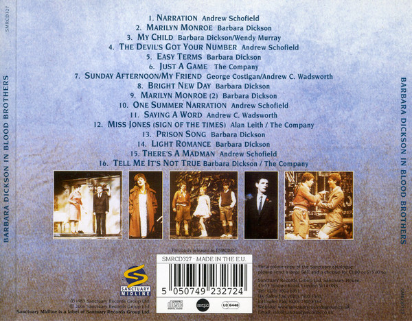 Barbara Dickson - Blood Brothers - The Willy Russell Musical - The Original London Cast Recording 3 Barbara Dickson - Blood Brothers - The Willy Russell Musical - The Original London Cast Recording