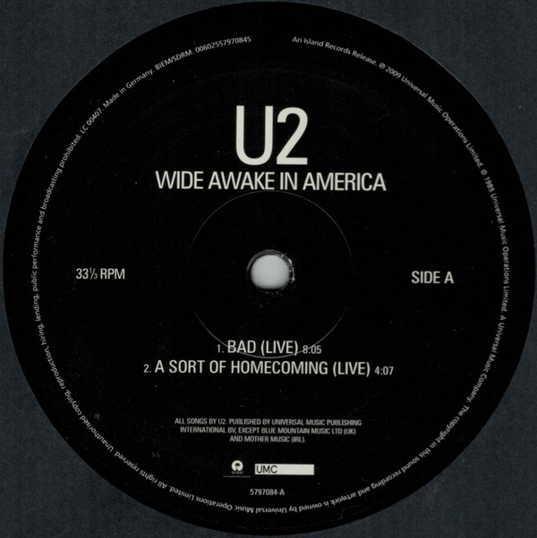 U2 - Wide Awake In America 3 U2 - Wide Awake In America