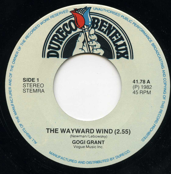 Gogi Grant - The Wayward Wind 3 Gogi Grant - The Wayward Wind