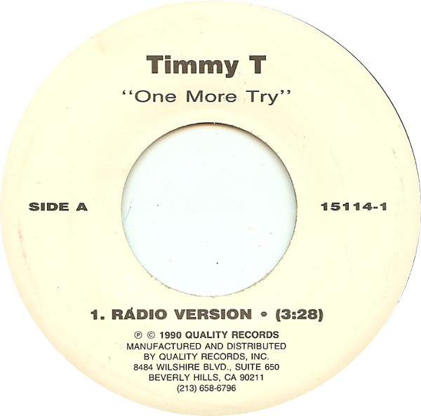 Timmy T - One More Try 1 Timmy T - One More Try
