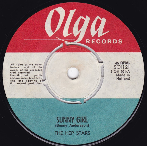 The Hep Stars - Sunny Girl C/W No Response 2 The Hep Stars - Sunny Girl C/W No Response