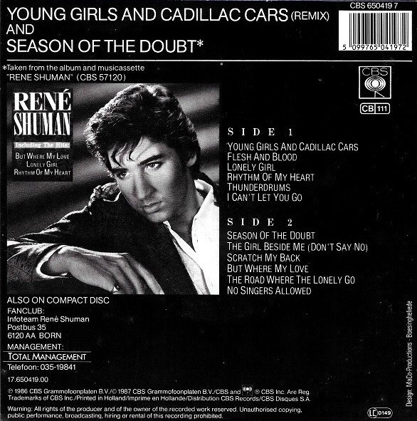 René Shuman - Young Girls And Cadillac Cars (Remix) 2 René Shuman - Young Girls And Cadillac Cars (Remix)