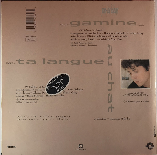 Jean-Luc Lahaye - Gamine 2 Jean-Luc Lahaye - Gamine