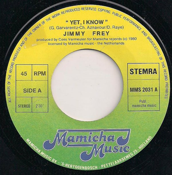 Jimmy Frey - Yet, I Know 3 Jimmy Frey - Yet, I Know