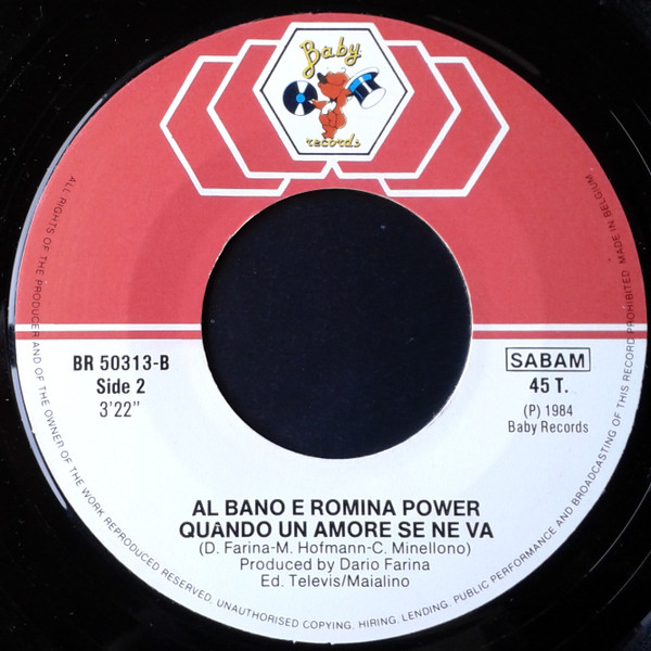 Al Bano & Romina Power - Ci Sara' / Quando Un Amore Se Ne Va 4 Al Bano & Romina Power - Ci Sara' / Quando Un Amore Se Ne Va