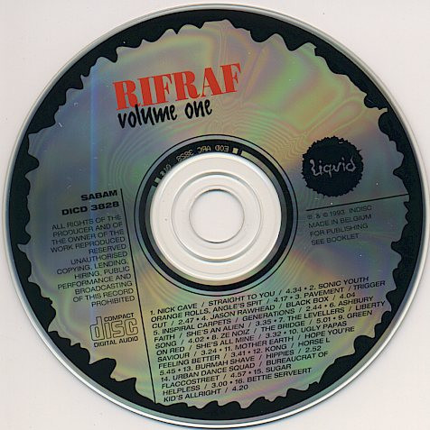 Various - Rifraf Volume One 3 Various - Rifraf Volume One