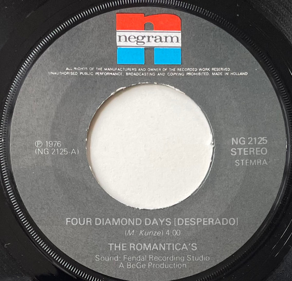 De Romantica's - Four Diamond Days (Desperado) 3 De Romantica's - Four Diamond Days (Desperado)